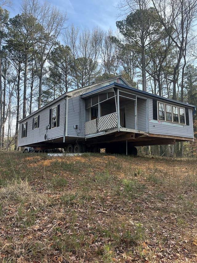 view of manufactured / mobile home