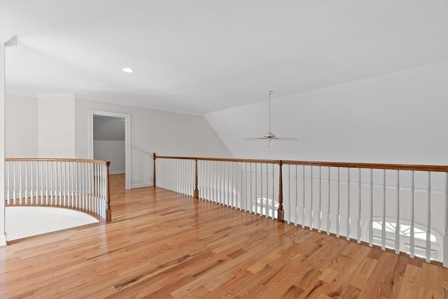 2001 Eagle Point Dr, Dalton, GA 30720 - unfurnished room featuring light wood-style floors, ceiling fan, and recessed lighting