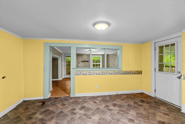 1098 Mount Vernon Rd, Tunnel Hill, GA 30755 - spare room with baseboards, stone finish floors, and plenty of natural light