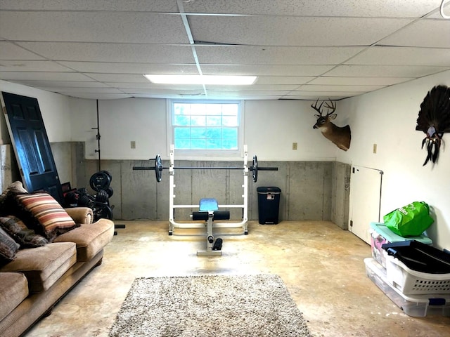41 Magnolia Ct, Rydal, GA 30171 - below grade area with a paneled ceiling