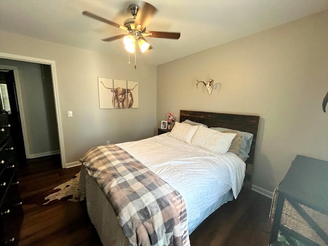 41 Magnolia Ct, Rydal, GA 30171 - bedroom with wood finished floors and ceiling fan