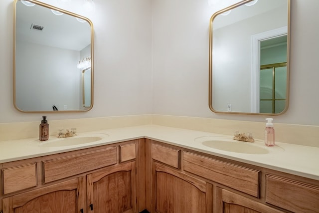 bathroom with vanity