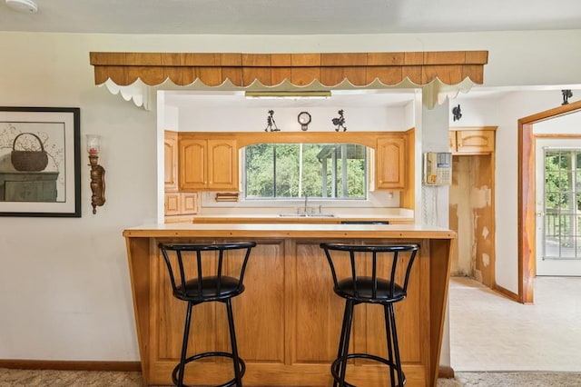 183 Long Hollow Rd, Rock Spring, GA 39736 - bar with baseboards and a sink