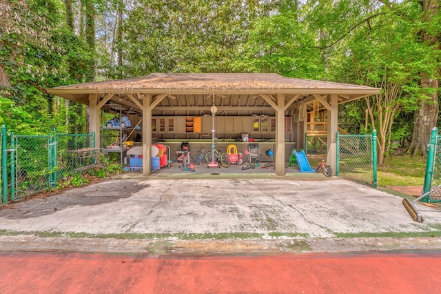 1301 Morton Dr, Dalton, GA 30720 - surrounding community with a gate, a carport, and fence