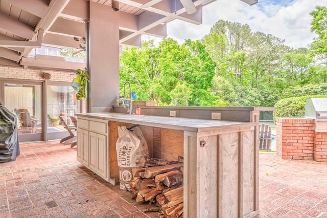 1301 Morton Dr, Dalton, GA 30720 - view of patio featuring an outdoor kitchen