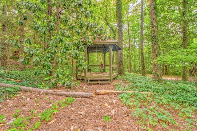 1301 Morton Dr, Dalton, GA 30720 - view of yard with a gazebo