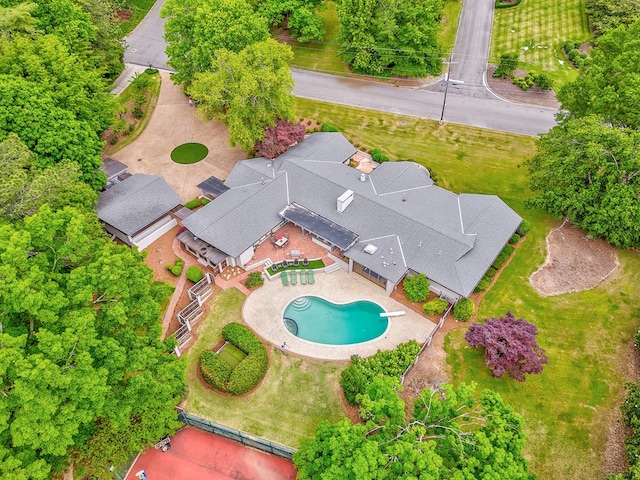 1301 Morton Dr, Dalton, GA 30720 - bird's eye view of a pool area