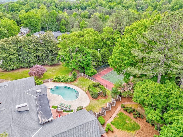 1301 Morton Dr, Dalton, GA 30720 - aerial view of a pool area