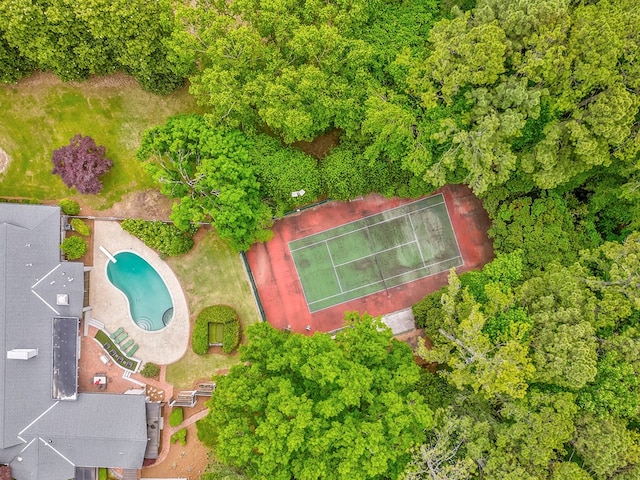 1301 Morton Dr, Dalton, GA 30720 - drone / aerial view of a pool area