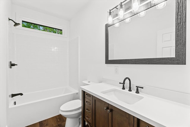 3005 Crystal Mark Ln, Dalton, GA 30721 - full bathroom with vanity, wood finished floors, and bathing tub / shower combination