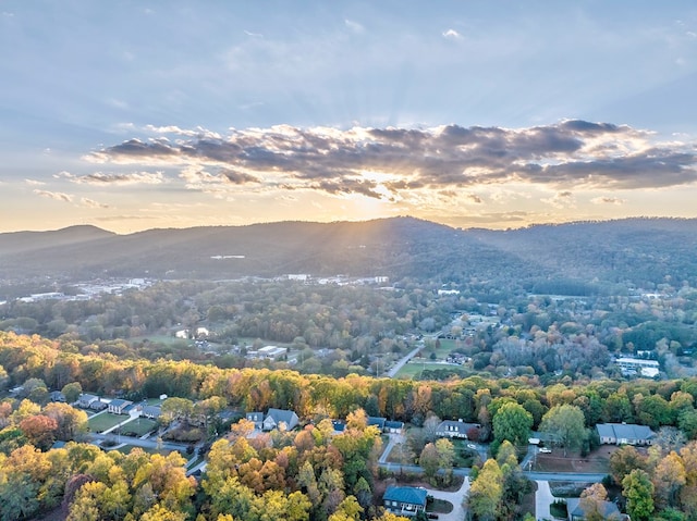 432 Castle Rd, Dalton, GA 30720 - aerial view at dusk with a mountain view