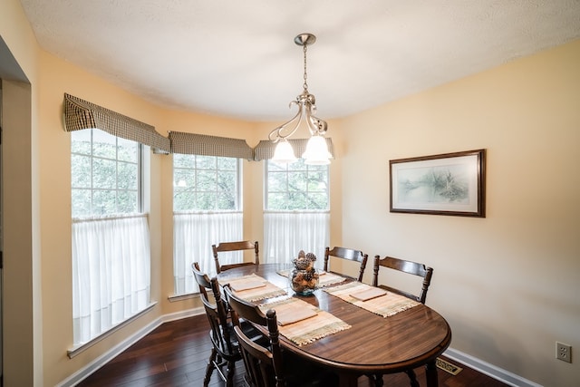 103 Paddle Wheel Ct, Cohutta, GA 30720 - dining space with plenty of natural light, dark wood-style floors, and baseboards