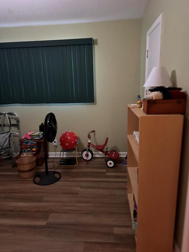 interior space featuring wood finished floors
