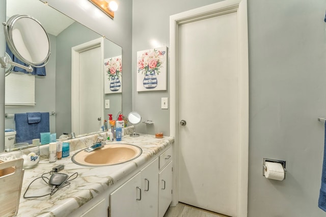 1164 Holly Grove Cir, Dalton, GA 30720 - bathroom with vanity and wood finished floors