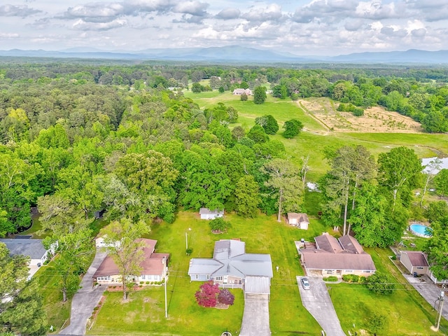 1164 Holly Grove Cir, Dalton, GA 30720 - drone / aerial view featuring a wooded view