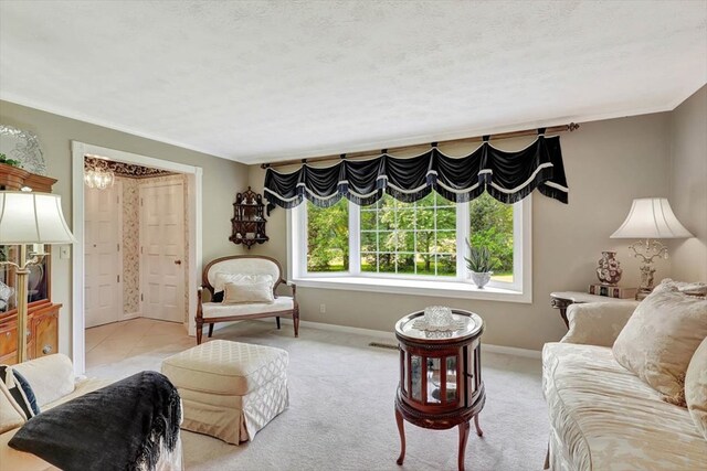 153 Buckingham Dr, Dalton, GA 30720 - living area with baseboards and a chandelier