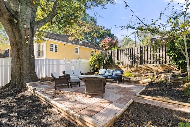 view of patio / terrace featuring outdoor lounge area