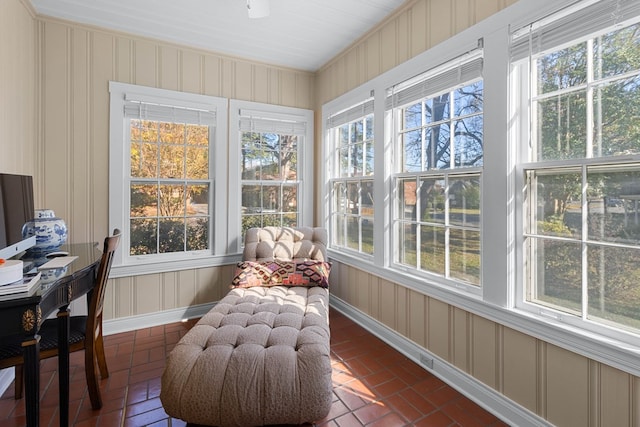 view of sunroom