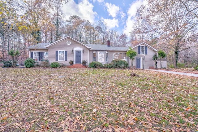 282 Cedar Ridge Rd, Dalton, GA 30721 - ranch-style house featuring a chimney