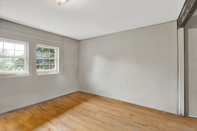 478 Dedmon Rd, Ringgold, GA 30736 - spare room featuring light wood-type flooring and concrete block wall