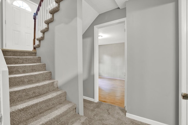 478 Dedmon Rd, Ringgold, GA 30736 - stairway featuring carpet floors and baseboards