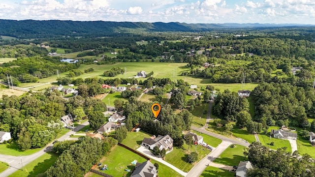 478 Dedmon Rd, Ringgold, GA 30736 - drone / aerial view of a forest and a water and mountain view