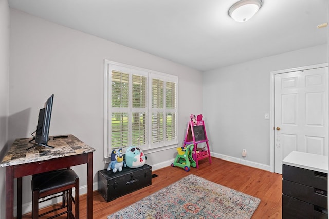 662 Nance Springs Rd, Dalton, GA 30721 - rec room with light wood finished floors and an office area