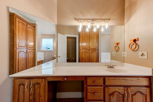 bathroom featuring vanity