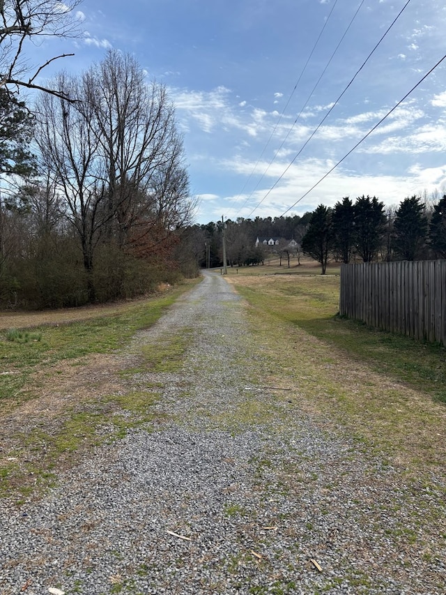 view of road