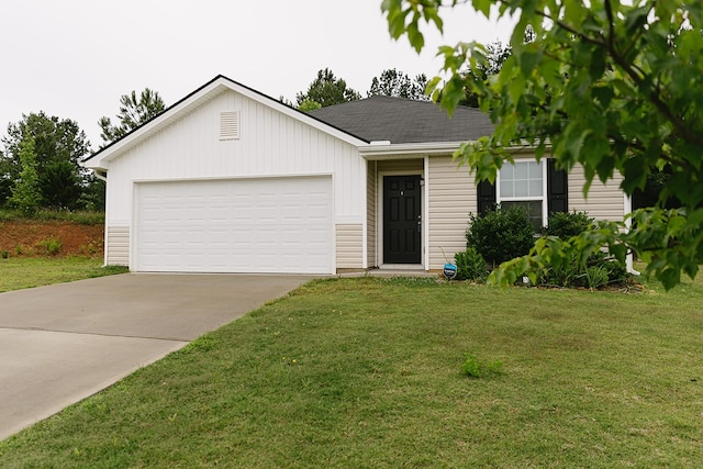 283 Parkland Way, Chatsworth, GA 30705 - single story home with a front lawn, a garage, and concrete driveway