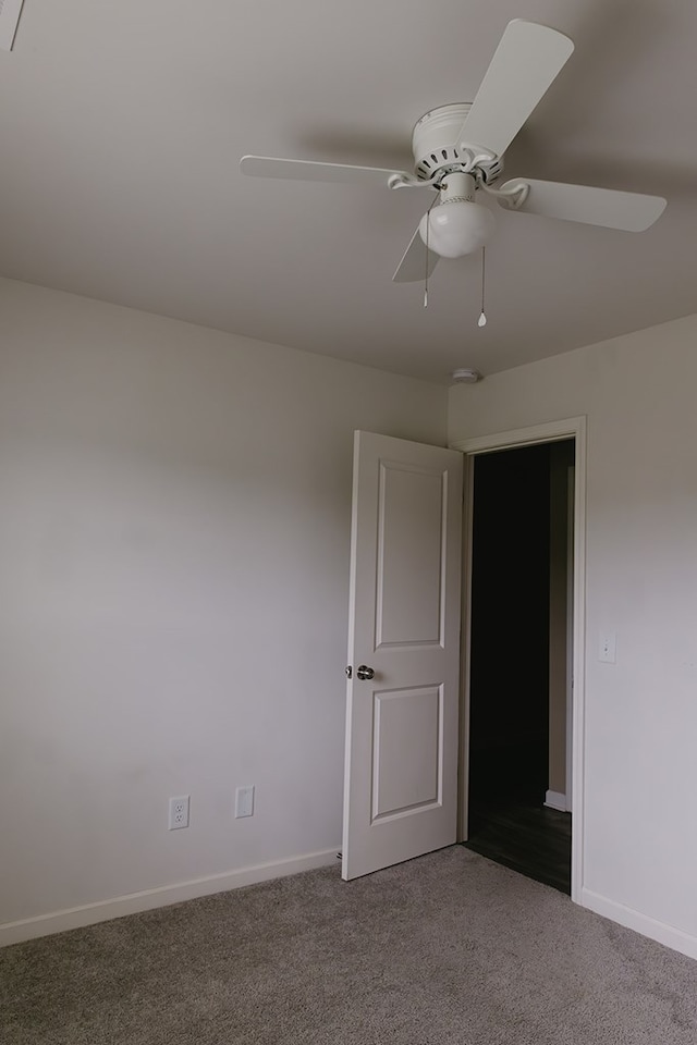 283 Parkland Way, Chatsworth, GA 30705 - empty room with light colored carpet, a ceiling fan, baseboards, and a smoke detector