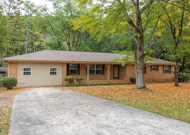 view of ranch-style home