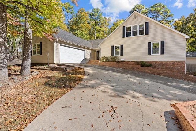 front of property featuring a garage