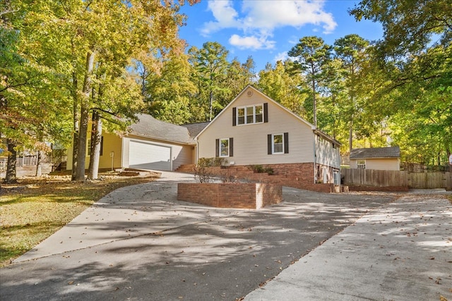 front facade featuring a garage