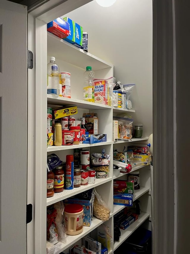 view of pantry