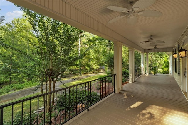 299 Charlotte Dr, Dalton, GA 30720 - porch featuring ceiling fan
