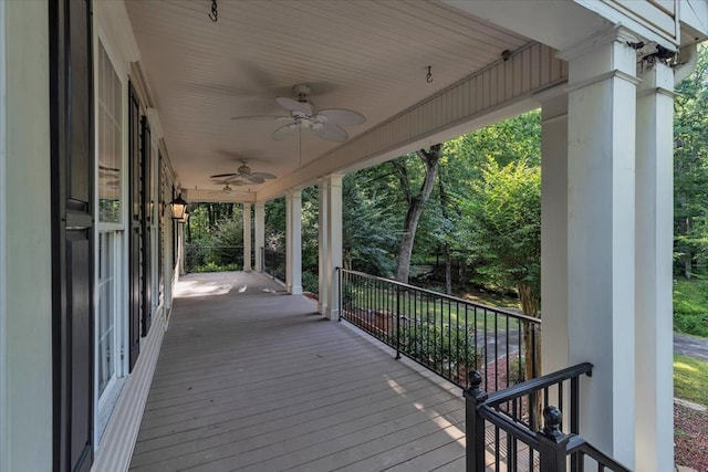 299 Charlotte Dr, Dalton, GA 30720 - porch featuring ceiling fan