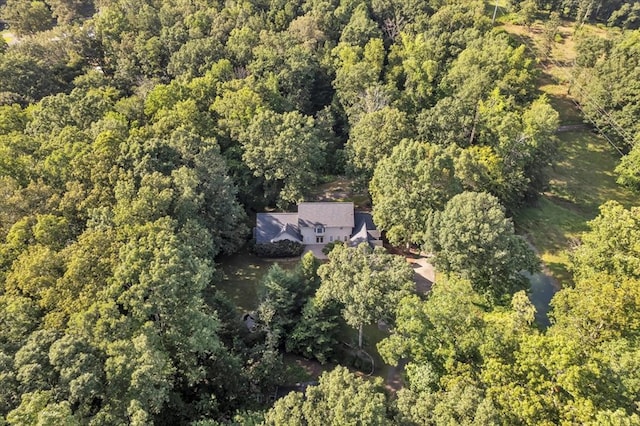 299 Charlotte Dr, Dalton, GA 30720 - aerial overview of property's location with a heavily wooded area