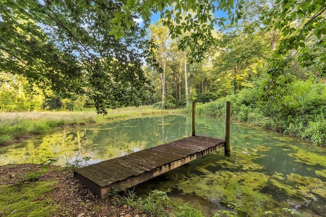 299 Charlotte Dr, Dalton, GA 30720 - wooden terrace with a boat dock and a water view