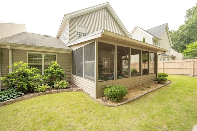 1730 Brighton Way, Dalton, GA 30720 - rear view of house with a sunroom and roof with shingles
