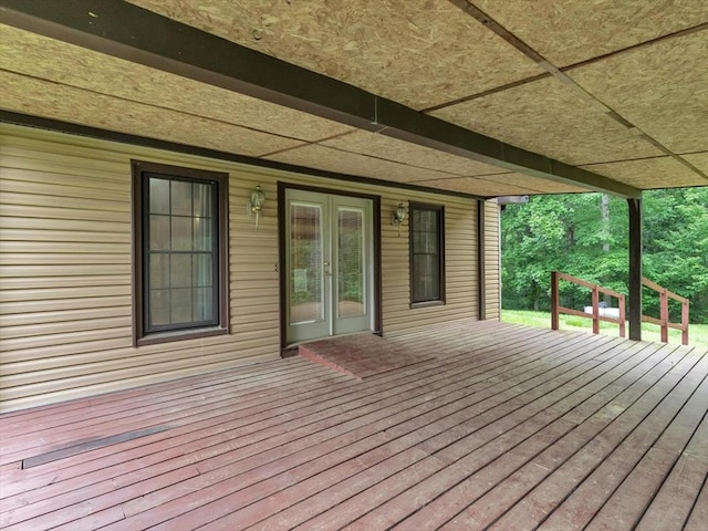 view of deck