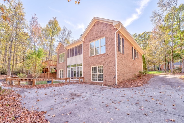 view of rear view of property