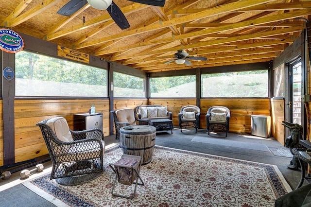 1359 Dustin Dr, Dalton, GA 30720 - sunroom with a ceiling fan and healthy amount of natural light