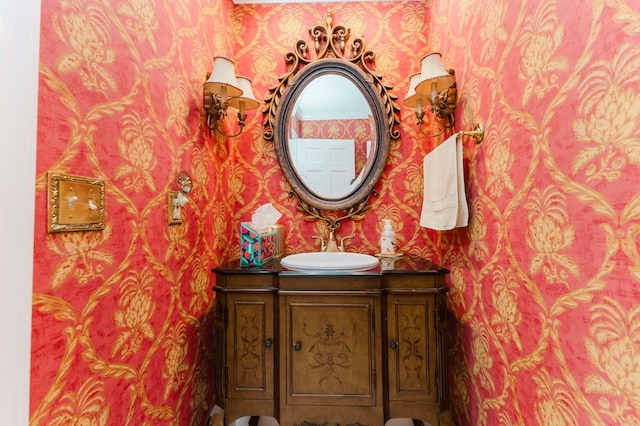 bathroom with vanity