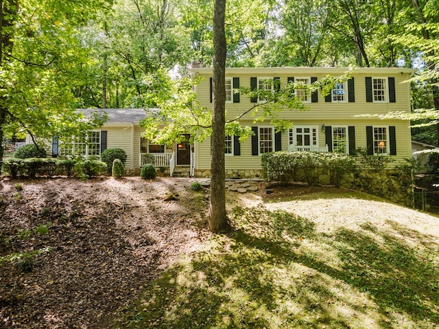 view of colonial inspired home