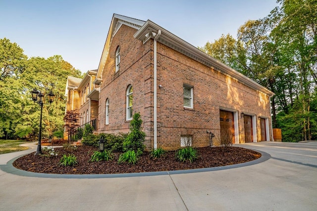 view of home's exterior featuring a garage