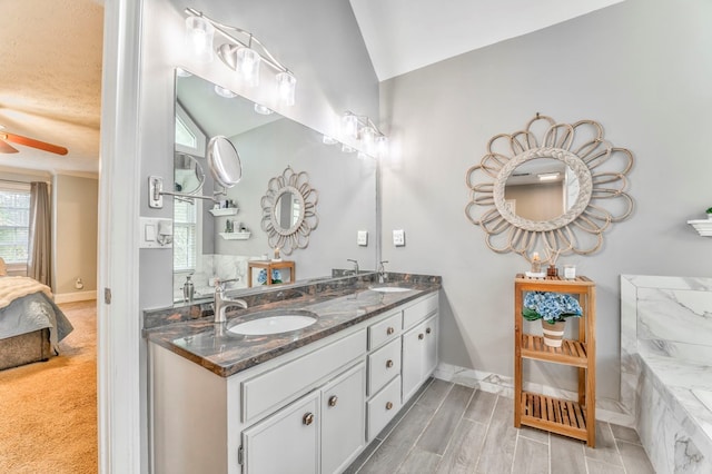 bathroom with a stall shower