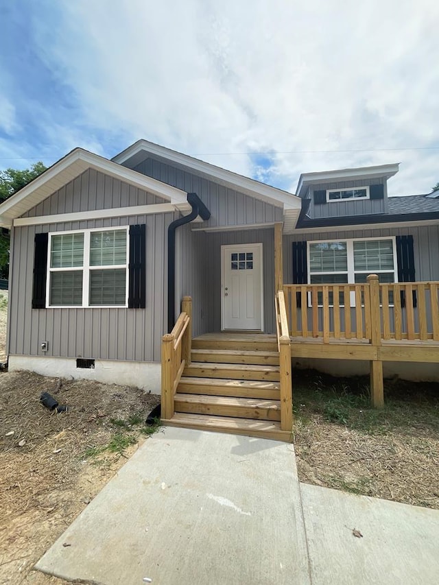 1420 Cleo Way, Dalton, GA 30720 - manufactured / mobile home featuring board and batten siding and crawl space
