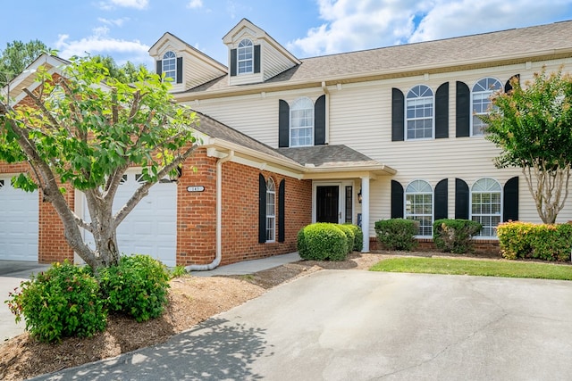 view of front of house featuring a garage