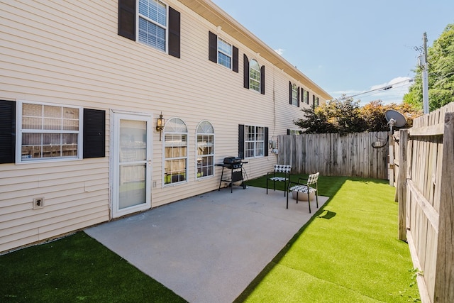 view of patio / terrace featuring area for grilling